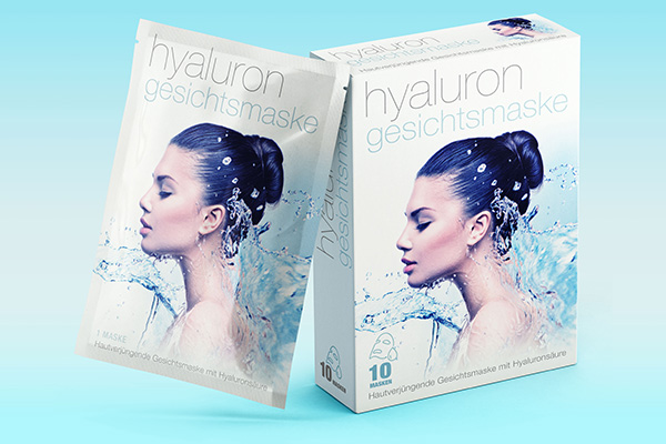 Hyaluron Gesichtsmaske - 10 Stück